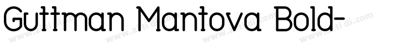 Guttman Mantova Bold字体转换